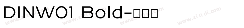 DINW01 Bold字体转换